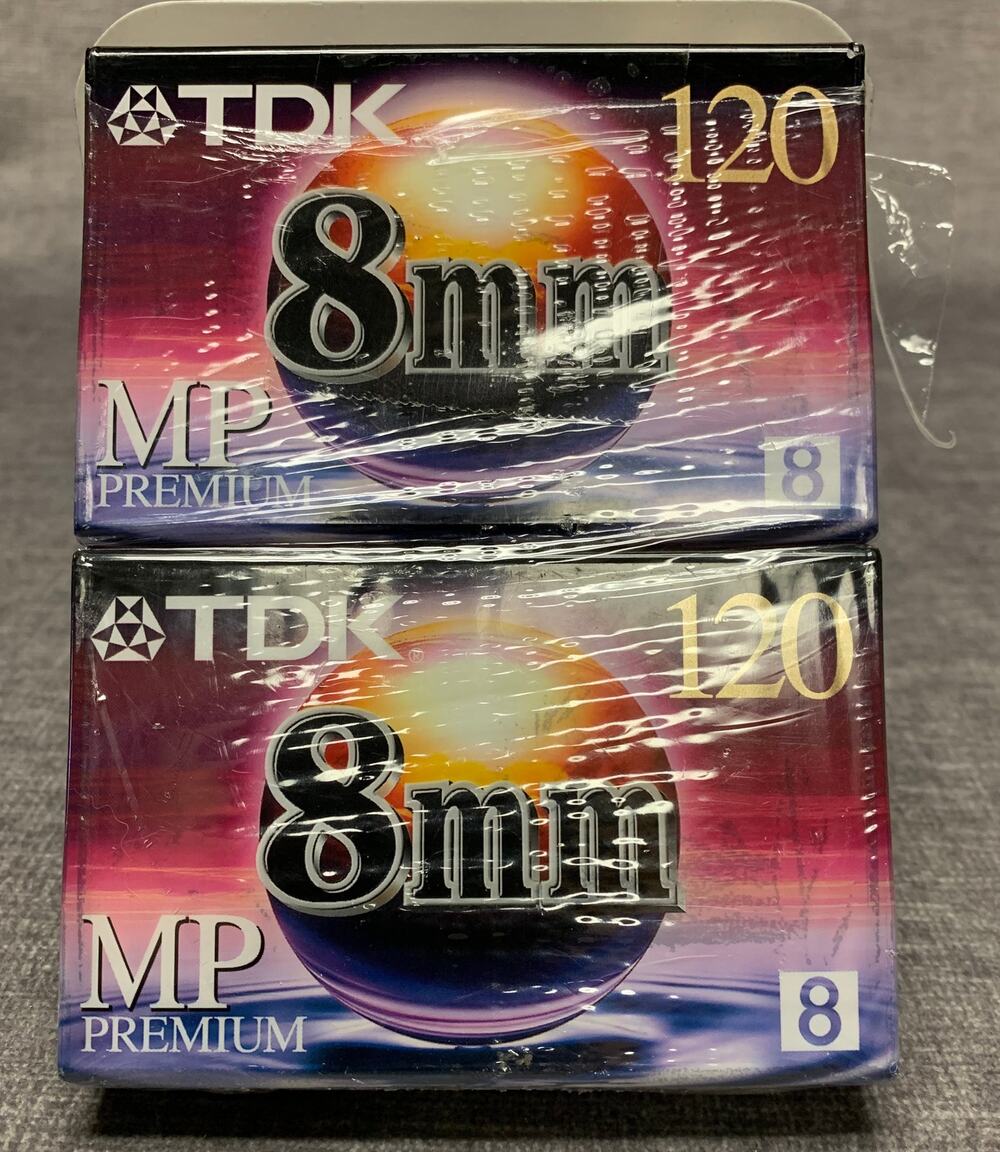 NEW - TDK 8mm MP Premium Blank Camcorder Tapes - 120 LP-4 Hr, SP-2 Hr - Video